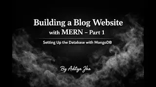 Blog Website Backend &ndash; Part 1 | Database Setup & Models (MongoDB)