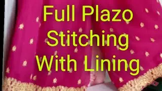 Full Plazo stitching with Lining