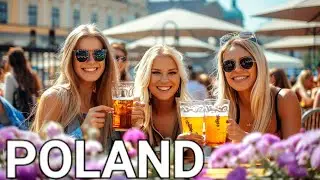 🇵🇱 KRAKÓW POLAND, POLISH FOOD, SHOCKINGLY CLEAN, SAFE AND BEAUTIFUL POLAND, KRAKOW WALKING TOUR, 4K