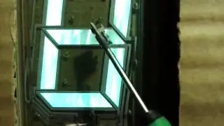 Magnetic field deflects the beam of electrons in ILC1-1/7 VFD display