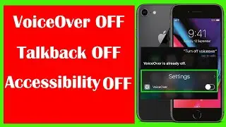 Disable talk back voice over OFF on an iPhone accessibility