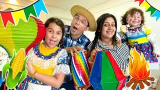 A FAMÍLIA CAIPIRIA - FESTA DE SÃO EM CASA