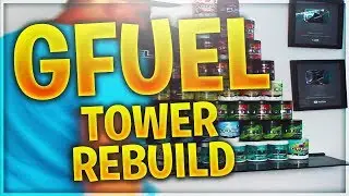 MORE GFUEL TUB UNBOXING & REBUILDING MY TOWER