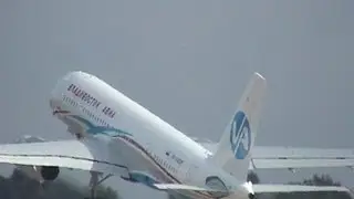 Ту-204-300 крутой взлёт МАКС 2005