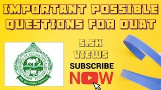Important possible questions of biology for O.U.A.T 2019