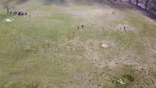 The big field at Dorothy Dix Park by drone
