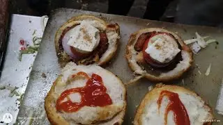 17 Years Old dukan🎊Burger | Rs 30| Street Food India🎊#gurgaon #trending #streetfood 