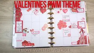 Monthly Valentine's Theme PWM| I Love Winter| Versed Planning Doll