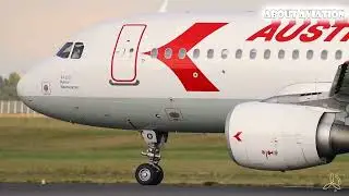 Austrian Airlines' Airbus A320-214 Takeoff: Nostalgia in the Skies
