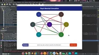 Floyd Warshall Simulation Project in JavaFX w/ Source Codes