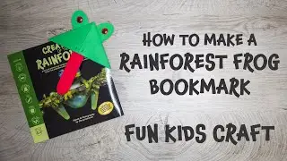 Rainforest Frog Bookmark Craft for Kids