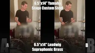 Ludwig Supraphonic VS. Yamaha Steel - Snare Drum Comparison