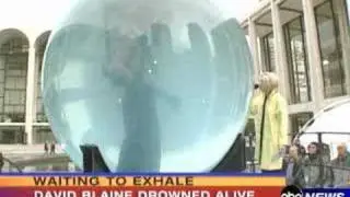 David Blaine Drowned Alive Interview 1of3