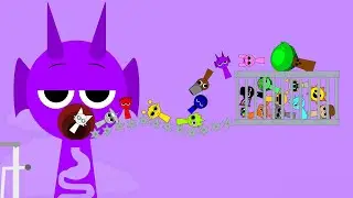 The Hungry DURPLE VS ALL Sprunkis! 🍴🔥 | Alogicio