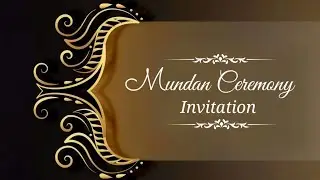 Mundan Ceremony Invitation Kaise Bnaye | Mundan Invitation Video | Mundan ceremony Background video