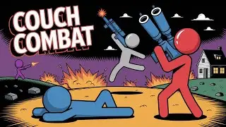 (PC) Couch Combat Online Mulitplayer Via Steam Remote Play With The Worst Controller Players Ever!