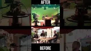 Aramis Merlin Podcast Before After GreenScreen