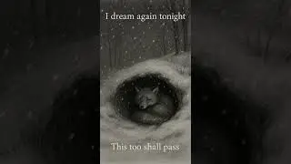 I dream again tonight. 1  Quote Series: This too shall pass