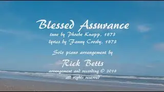 Blessed Assurance - Lyrics with Piano