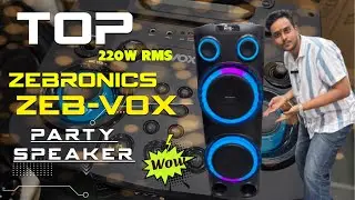 Zebronics Vox Party Speaker 🔊 | Powerful Bass & LED Lights Unboxing🔥🔥#youtubevideos #youtube #viral 