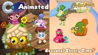 The Yellowrock Shore, but it's the Seasonal Shanty Monsters (ANIMATED)