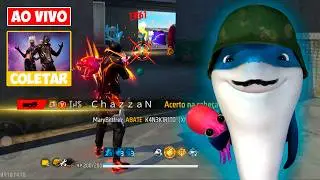 CHAZZAN AO VIVO - DESAFIO!! 5 BOOYAHS = CODIGUINS, BORA JOGAR FREE FIRE? 🏆🎁