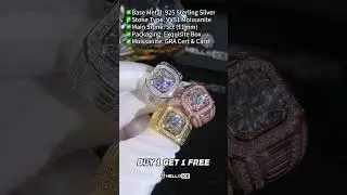 Мужское кольцо Iced Out 5.0 CT Round Cut