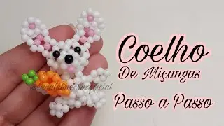 Coelho de Miçangas/Pérolas-Passo a Passo 