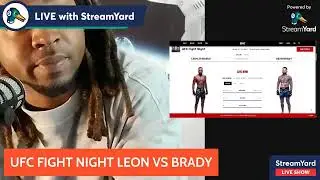 🛑UFC FIGHT NIGHT | Edwards vs Brady | LIVESTREAM