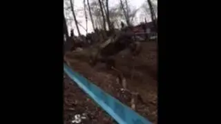 Jake Burkey on cable hill today nasty crash end over end!!!