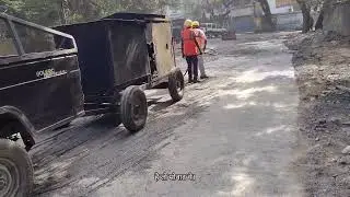 Tack Coat #TackCoatSpreading#bitumenwork #roadconstruction #highwayconstruction #civilengineering