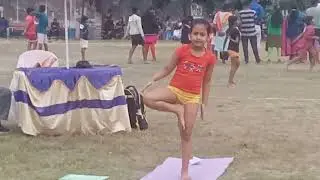 Yoga Competition 2025 at Rishi Aurobindo Maidan, Konnagar on 19/12/25#subscribe#viralvideos#cutegirl