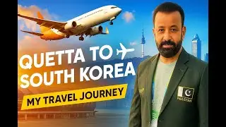 My Travel from Pakistan to South Korea | Dubai Airport Tour & First Impressions of Korea 🇰🇷