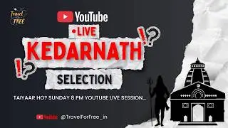 KEDARNATH 2026: TRAVEL FOR FREE! (Full Sponsored Travel)