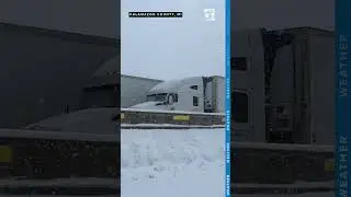#shorts: Snow causes drivers to crawl on this major Michigan highway