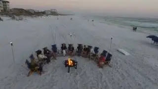 30A FL Seagrove Beach Bonfire Party 2017 Aerial Montage