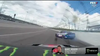 GREAT SAVE BY KYLE LARSON - 2022 ADVENTHEALTH 400 NASCAR CUP SERIES AT KANSAS