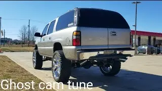 2001 Surburban with high flow cats and dual exit exhaust, and a ghost cam tune(stock cam)...