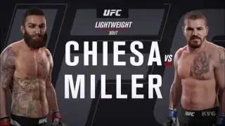 EA Sports UFC 2 - Michael Chiesa vs Jim Miller | Gameplay (HD) [1080p60FPS]