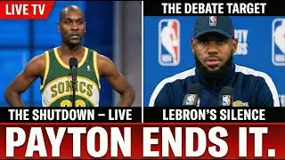 Gary Payton SHUTS DOWN the LeBron James GOAT Debate on LIVE TV &mdash; COLD!