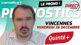 Pronostic Quinté et des courses PMU du Vendredi 26 décembre 2025 - partenariat avec @GenybetTurf