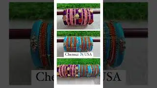 Silkthread Bridal coin bangles | Maya Venba's Boutique