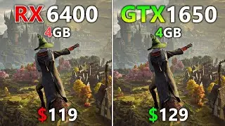 RX 6400 vs GTX 1650 (PCIE 3.0) - Test in 19 Games