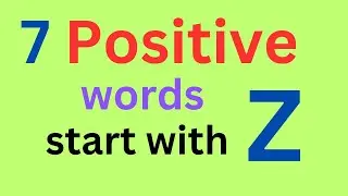 Zero to Hero: Mastering Words Starting with Z in 10 SECONDS।Mysteries of Words Starting with Z