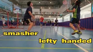 THE ADVANTAGE OF LEFTY HANDED | MENS DOUBLES #badminton