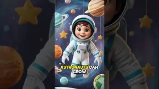 Astronauts can grow taller when they are in space! 🚀 #spacefactsforkids,#astronautforkids,#kids