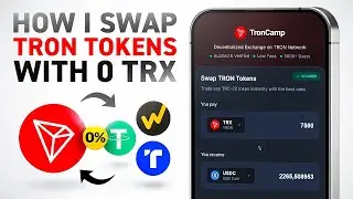 How to Swap TRC-20 Tokens On Tron With 0 TRX (TronLink & Trust Wallet)