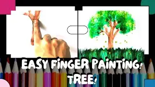 AMAZING AND EASY FINGER PAINTING IDEAS FOR KIDS | TREE | FLOWER | 2021 | NIV VIN KIDS ZONE