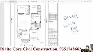 50 X 60 Rajputi Style House Plan with 3 BHK Garden Parking Bungalow | Rialto core civil construction