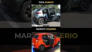 TATA punch VS Maruti Celerio Seating Comfort test 😍 #tatapuch #celerio #shorts #Shorts